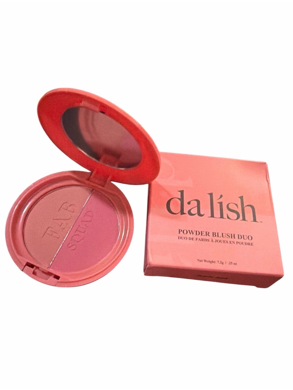 Da Lish Cosmetics Powder Blush Duo Peachy Keen 7.2g Vegan Cruelty Free NIB